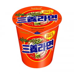 Lamen Coreano Copo Sabor Carne & Vegetais Picante Samyang Ramyun - 65g