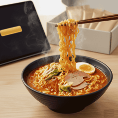 Lamen Coreano Copo Sabor Carne & Vegetais Picante Samyang Ramyun - 65g