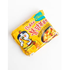 Lamen Coreano Hot Chicken Buldak Super Picante Sabor Frango Queijo - 140 gramas