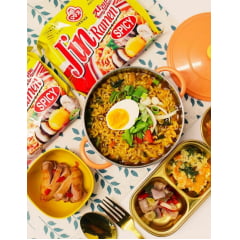 Lamen Coreano Picante Jin Ramen Ottogi Vegetais - 120 gramas