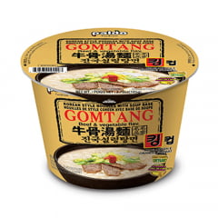 Macarrão Instantâneo Coreano Gomtang Sabor Carne e Vegetais King Cup Paldo - 105 gramas