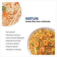 Macarrão Oriental de Arroz Mifun Alfa - 500 gramas
