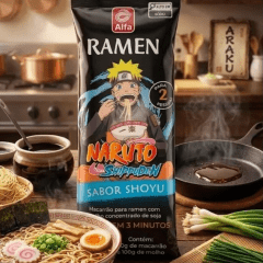 Macarrão para Ramen com Molho Pronto Sabor Shoyu Alfa - 270 gramas