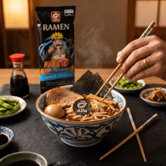 Macarrão para Ramen com Molho Pronto Sabor Shoyu Alfa - 270 gramas