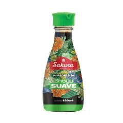 Molho de Soja Shoyu Sakura Suave - Molheira 150 mL