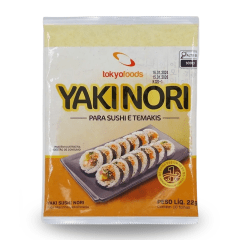 Alga Marinha Nori para Sushi e Temakis C/10 Folhas Yaki Sushi Nori Premium - 22 gramas Alga Marinha Nori para Sushi e Temakis C/10 Folhas Yaki Sushi Nori Premium - 22 gramas