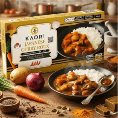 Tempero pronto Curry Roux Karakuchi com Sabor Picante nível Forte Kaori - 180 gramas