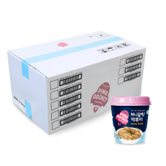 Caixa Topokki Bolinho de Arroz Coreano Instantâneo sabor Alho e Mel Pink Rocket Copo 120 gramas - 30 Copos Caixa Topokki Bolinho de Arroz Coreano Instantâneo sabor Alho e Mel Pink Rocket Copo 120 gramas - 30 Copos
