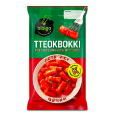 Tteokbokki Bolinho de Arroz Coreano Instantâneo sabor Molho Picante Topokki - 360 gramas