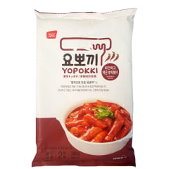 Yopokki Bolinho de Arroz Coreano Instantâneo sabor Super Picante Hot Spicy Topokki  Pack - 240 gramas