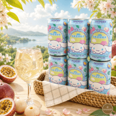 Bebida Adoçada Chá Verde com Maracujá e Lichia Cinnamoroll - 315mL