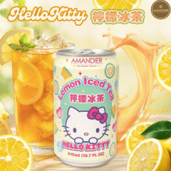 Bebida Adoçada Sabor Chá Gelado de Limão Hello Kitty - 315mL