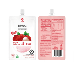 Bebida  Coerana de Gelatina Sabor Lichia Zero Açúcar Konjac Jelly B - 150 gramas