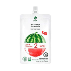 Bebida  Coerana de Gelatina Sabor Melância Zero Açúcar Konjac Jelly B - 150 gramas