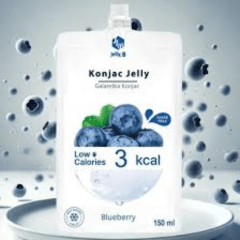 Bebida  Coerana de Gelatina Sabor Mirtilo Zero Açúcar Konjac Jelly B - 150 gramas