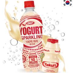 Bebida Gaseificada de Iogurte Original Yogurt Sparkling OKF - 355 mL