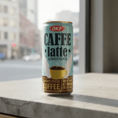 Café Coreano com Leite - Caffe Latte Premium OKF - 240mL