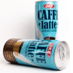 Café Coreano com Leite - Caffe Latte Premium OKF - 240mL