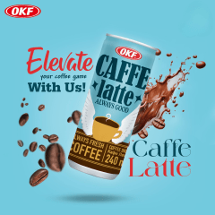 Café Coreano com Leite - Caffe Latte Premium OKF - 240mL