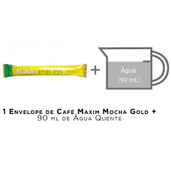 Café Pronto Solúvel Coffee Maxim Coreano Mocha Gold - 10 Sachês