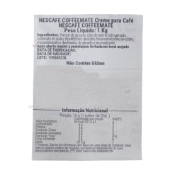 Coffee Mate Nestlé Creme Pronto Para Café em Pó - 1 Kg