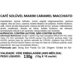Café Pronto Solúvel Coffee Maxim Coreano Caramel Macchiato - 10 Sachês