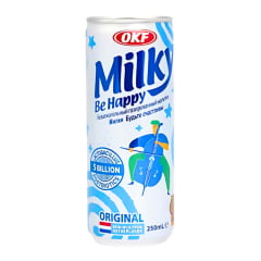 Caixa de Bebida Gaseificada MILKY Sabor Original com Lactobacillus OKF 250mL - 24 Latas