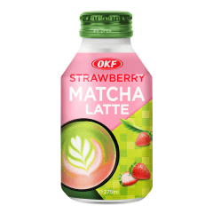Caixa de Bebida Pronta Coreana Matcha Latte Morango OKF 275ml - 20 Latas
