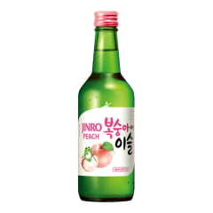 Caixa de Soju Importado Aroma de Pêssego Jinro Peach 360mL - 20 Garrafas