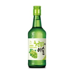 Caixa de Soju Importado Aroma de Uva Verde Jinro Green Grape 360mL - 20 Garrafas