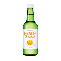 Caixa de Soju Importado Chum-Churum Lotte Sabor Cidra 360mL - 20 Garrafas