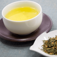 Chá Verde Japonês com Arroz Integral Ujinotsuyu Genmaicha Yellow - 200 gramas