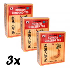 Kit Chá Coreano Korean Ginseng Tea 50 sachês - 3 Caixas