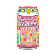 Cha Preto com Geléia de Coco Sabor Lichia Ocean Bomb - 330mL