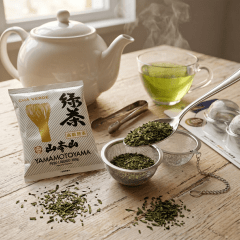 Chá Verde Yamamotoyama 200 gramas + Infusor de Aço Inox 5cm
