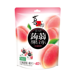 Gelatina Pronta konjac sabor Pêssego Xizhilang - 120 Gramas