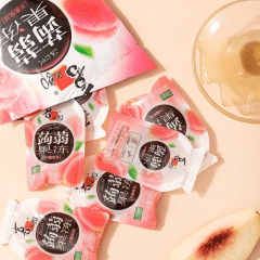Gelatina Pronta konjac sabor Pêssego Xizhilang - 120 Gramas