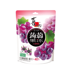 Gelatina Pronta konjac sabor Uva Xizhilang - 120 Gramas