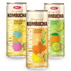 Kit Bebida Kombucha Gaseificada OKF 355 mL - 3 Sabores Kit Bebida Kombucha Gaseificada OKF 355 mL - 3 Sabores