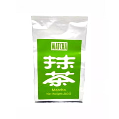 Kit Chá Verde em Pó Matcha 250g + Chasen Misturador de Bambu Tradicional