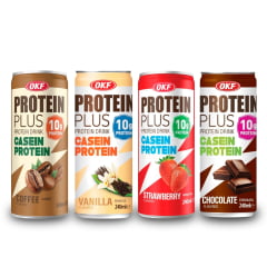Kit de Refresco De Proteina Sabores Diversos OKF - 4 Latas