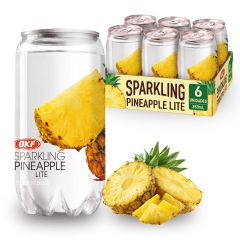 Kit de Refrigerante Coreano Sabor Abacaxi OKF 350mL - 6 Latas