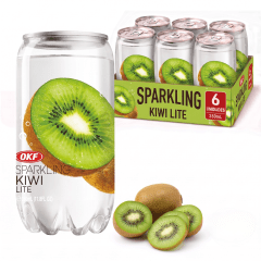 Kit de Refrigerante Coreano Sabor Kiwi Lite OKF 350mL - 6 Latas