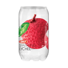 Kit de Refrigerante Coreano Sabor Lichia OKF 350mL - 6 Latas