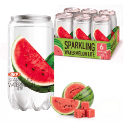 Kit de Refrigerante Coreano Sabor Melância OKF 350mL - 6 Latas Kit de Refrigerante Coreano Sabor Melância OKF 350mL - 6 Latas