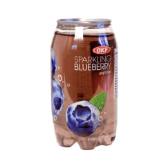 Kit de Refrigerante Coreano Sabor Mirtilo Blueberry OKF 350mL - 6 Latas