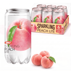 Kit de Refrigerante Coreano Sabor Pêssego OKF 350mL - 6Latas