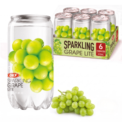 Kit de Refrigerante Coreano Sabor Uva OKF 350mL - 6 Latas Kit de Refrigerante Coreano Sabor Uva OKF 350mL - 6 Latas
