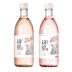 Kit Soju Importado Chum Churum Korean Saero Sabor Damasco e Lichia Zero Açúcar Lotte - 2 Garrafas