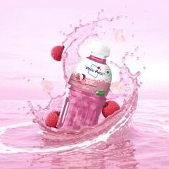 KIT Suco com pedaços de Nata de Coco Mogu Mogu 320 mL - 4 Sabores Frutas